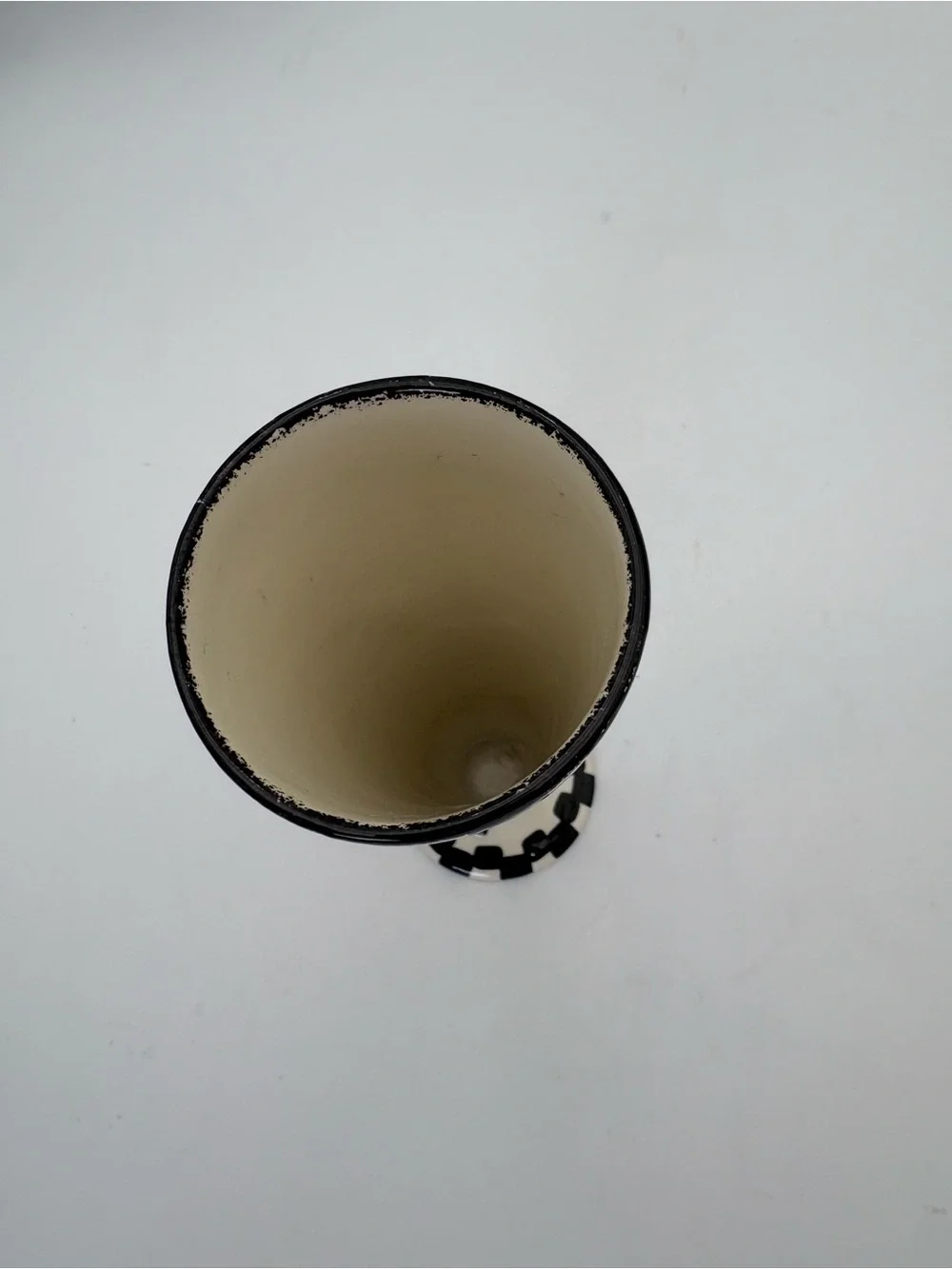 Vintage Hand-Painted Bette Abrams Diamond In The Rough Vase